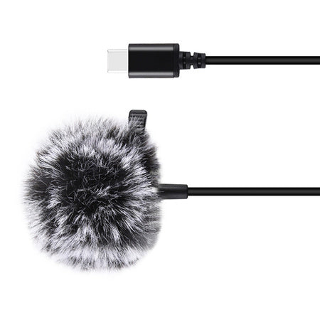 Jack Puluz tie microphone with clip PU425 1.5m USB-C