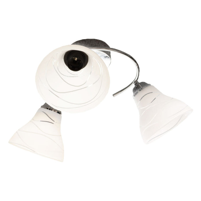 CHANDELIER 3XH27 CIRCLE CHROME PURALUX