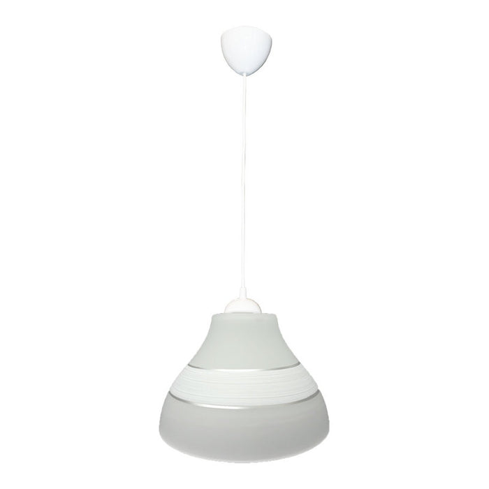 PENDANT E27 F220 WHITE/SILVER PURALUX