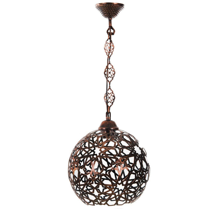 SELCHUK PENDANT, f230/H300, WHITE, COPPER, BRONZE