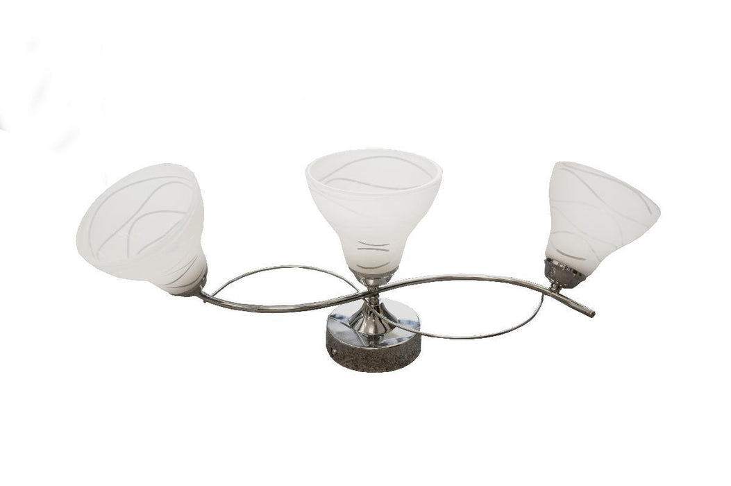 CHANDELIER 3XE27 BEAM CHROME PURALUX