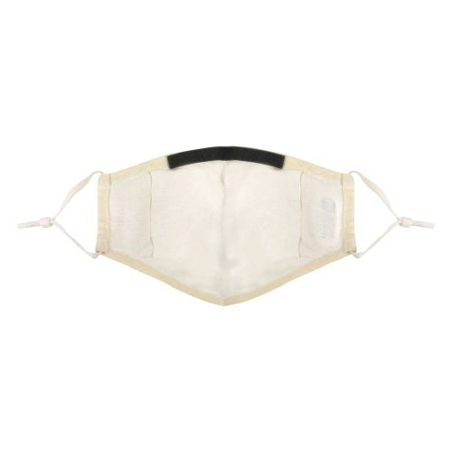 PureMe Reusable / Adjustable Mask Linen 2 pcs N95 filters inside the package Cream