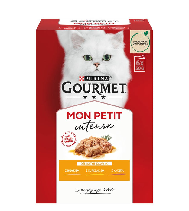 GOURMET Mon Petit Poultry Mix - wet cat food - 6 x 50 g