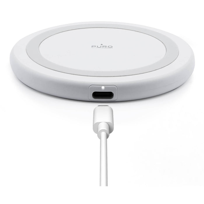 Puro Wireless Charger for Android, iPhone - White