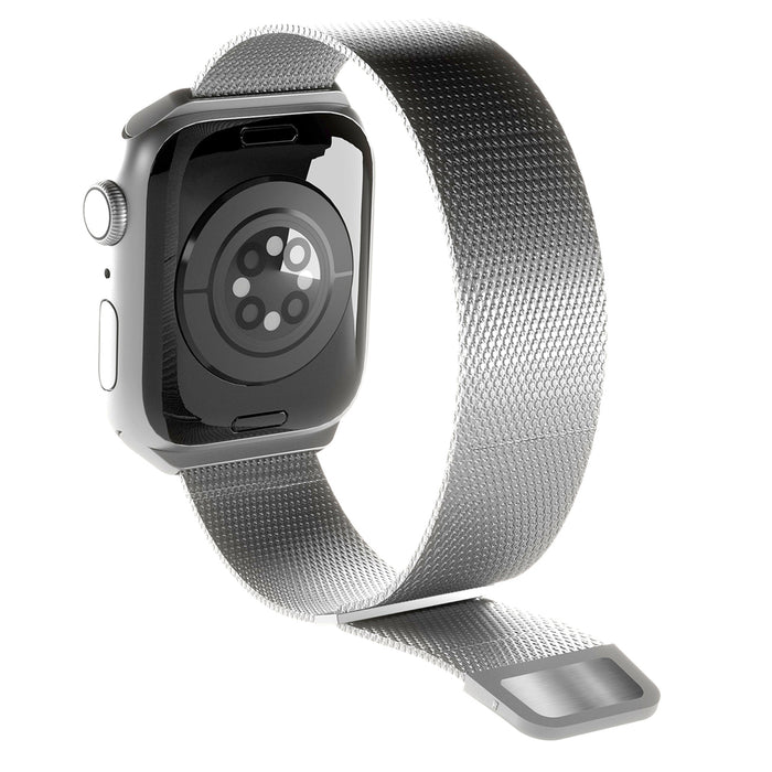 Puro Milanese Stainless Steel Apple Watch Band 38/40/41mm - Silver