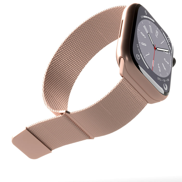 Puro Milanese Stainless Steel Apple Watch Band 38/40/41mm - Pink