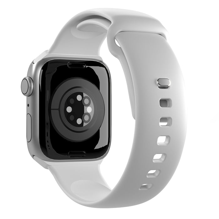 Puro Icon Silicone Strap for Apple Watch 42 / 44 / 45 / 49 mm - White (2 pcs.)