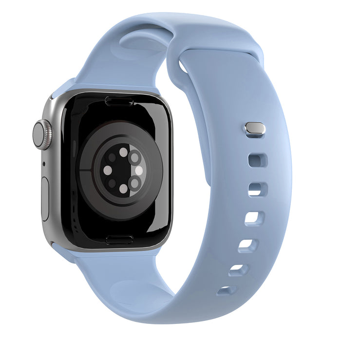 Puro Icon Silicone Strap for Apple Watch 42 / 44 / 45 / 49 mm - Light Blue (2 pcs.)