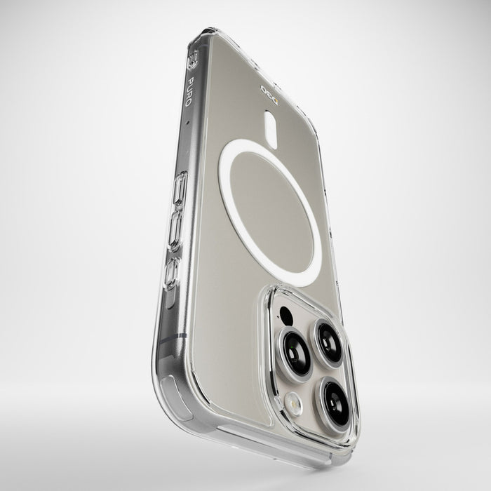 Puro Impact Clear D3O MagSafe Silicone Case for iPhone 16 Pro Max - Transparent