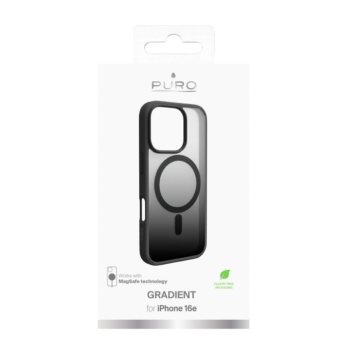 Puro Gradient MagSafe Silicone Case for iPhone 16 Pro Max - Black
