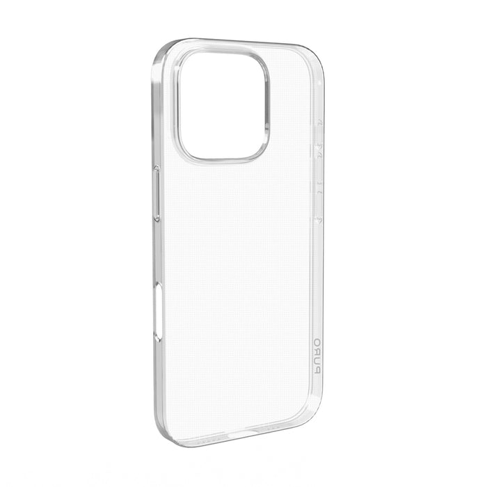 Puro 03 Nude Silicone Case for iPhone 16 Pro Max - Transparent