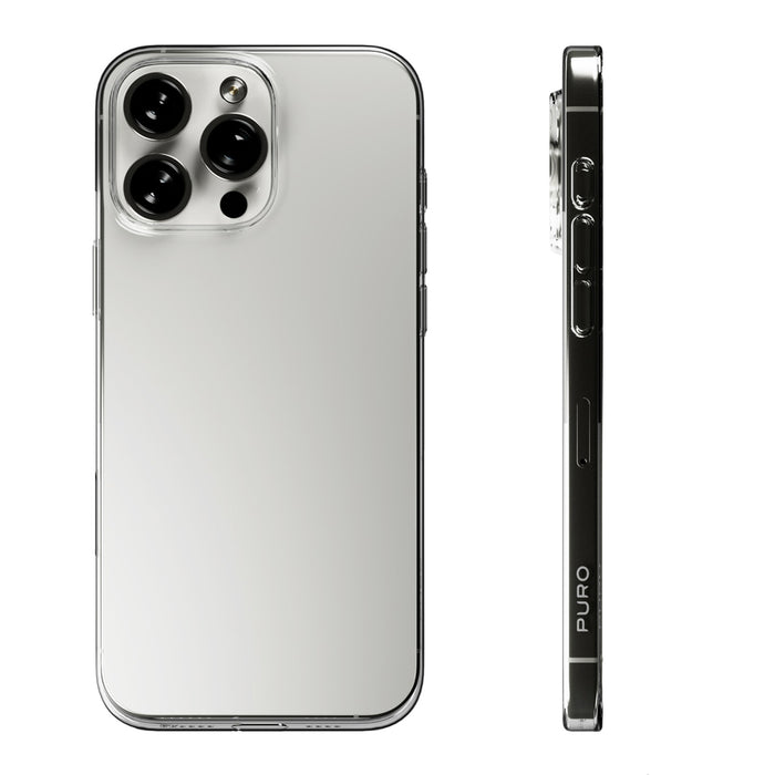 Puro 03 Nude Silicone Case for iPhone 16 Pro Max - Transparent