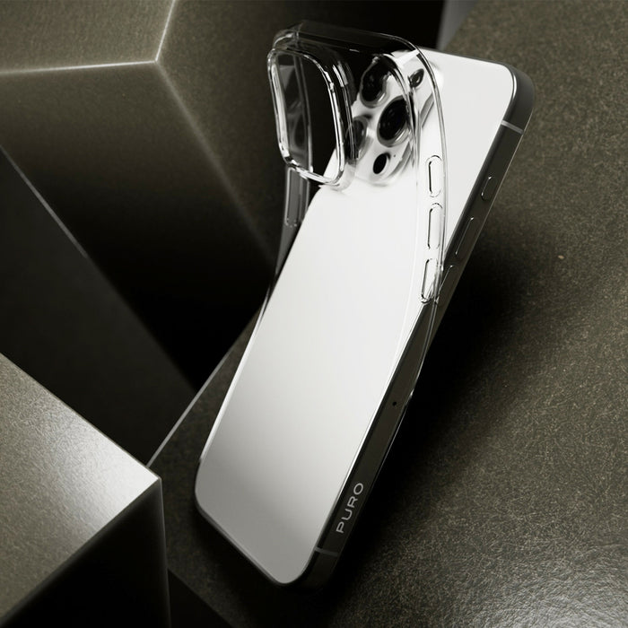 Puro 03 Nude Silicone Case for iPhone 16 Pro Max - Transparent