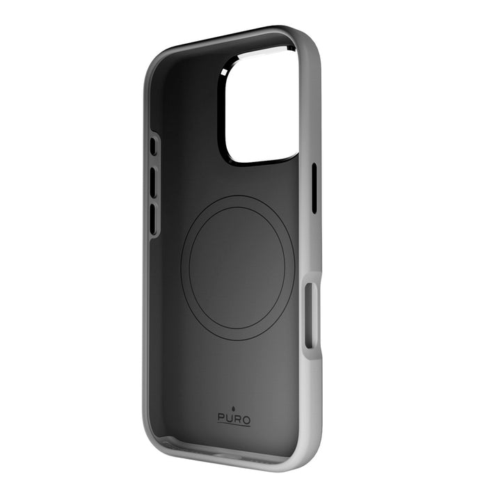 Puro Icon Mag Pro MagSafe Silicone Case for iPhone 16 Pro - Dark Gray