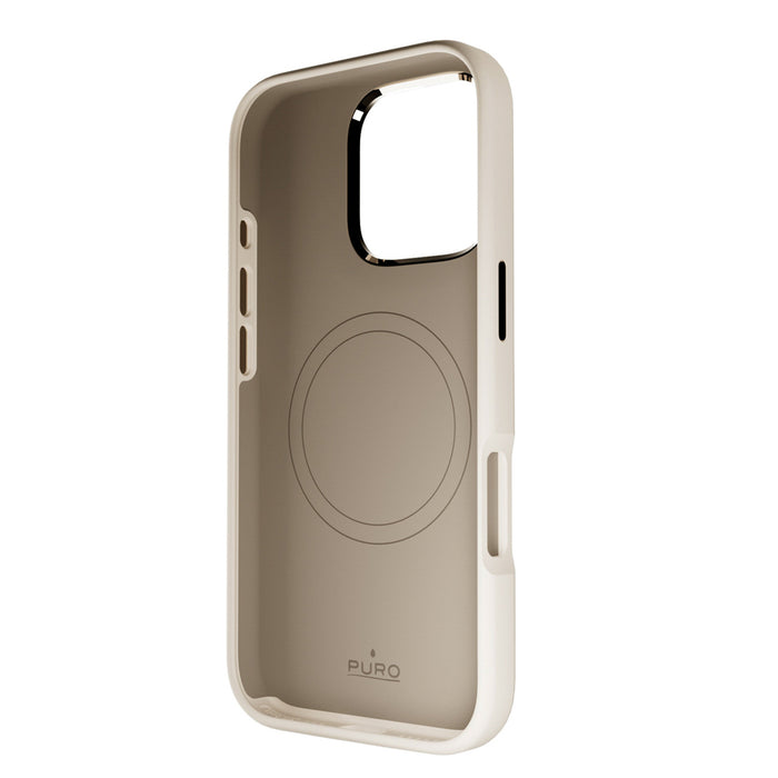 Puro Icon Mag Pro MagSafe Silicone Case for iPhone 16 Pro - Beige