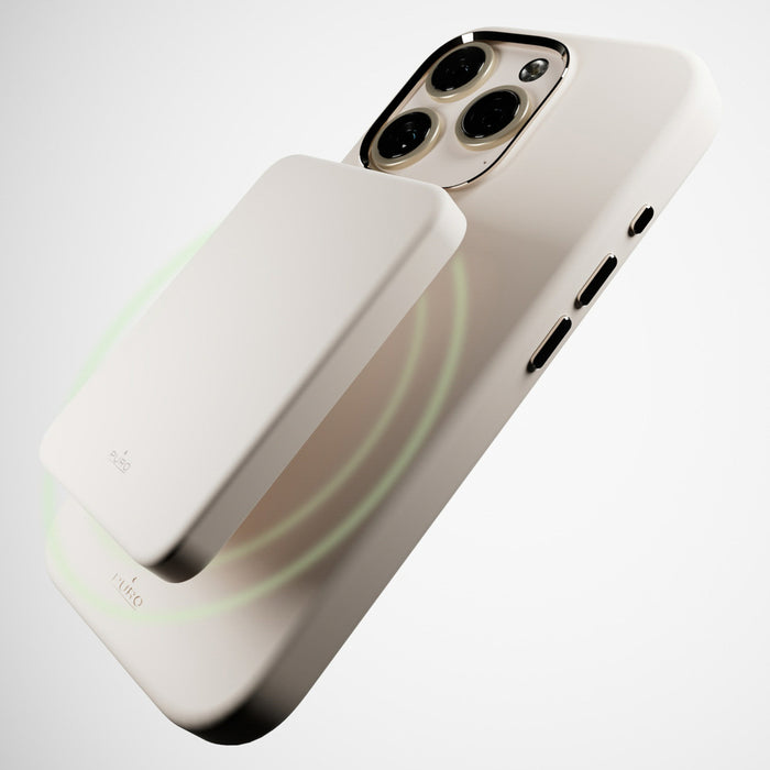 Puro Icon Mag Pro MagSafe Silicone Case for iPhone 16 Pro - Beige