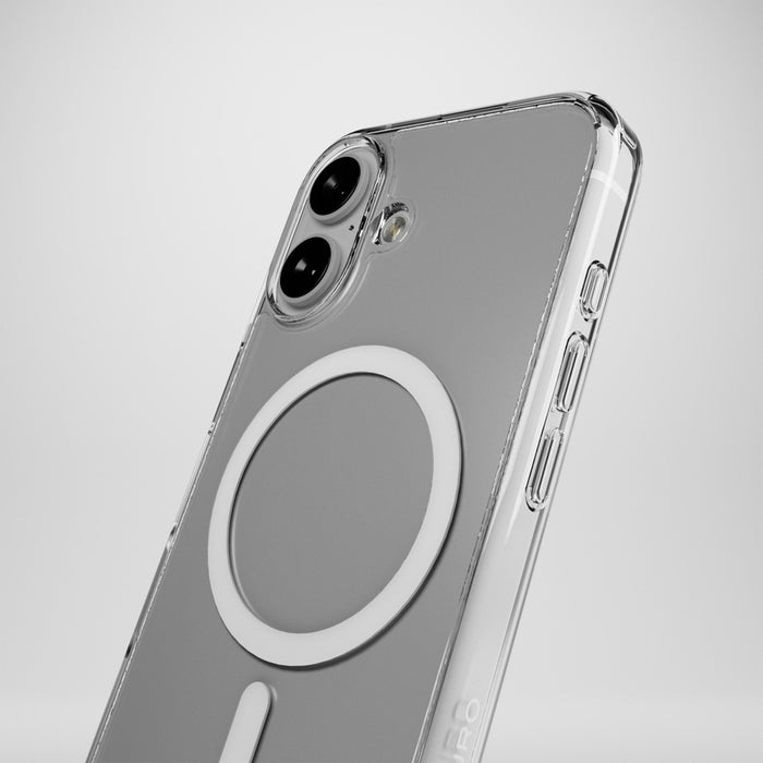 Puro Impact Clear D3O MagSafe Silicone Case for iPhone 16 - Transparent