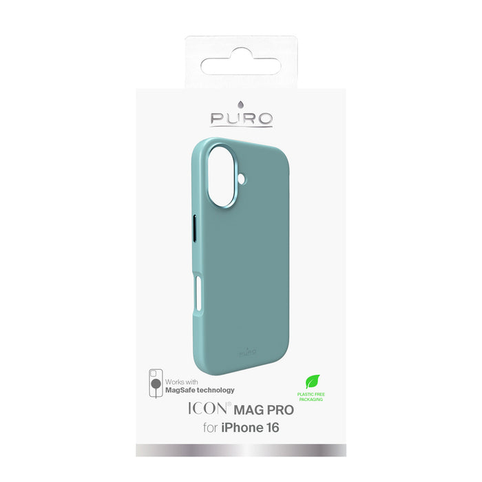 Puro Icon Mag Pro MagSafe Silicone Case for iPhone 16 - Green