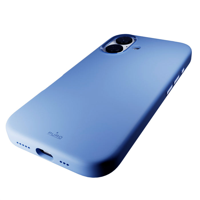 Puro Icon Mag Pro MagSafe Silicone Case for iPhone 16 - Blue