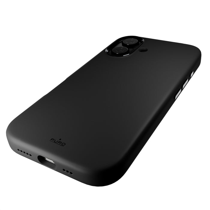 Puro Icon Mag Pro MagSafe Silicone Case for iPhone 16 - Black