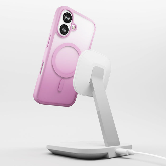 Puro Gradient MagSafe Silicone Case for iPhone 16 - Pink