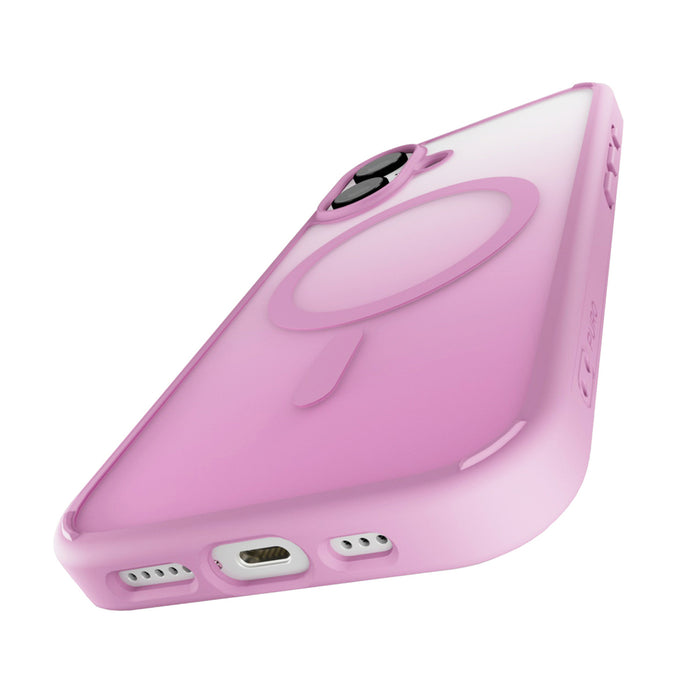 Puro Gradient MagSafe Silicone Case for iPhone 16 - Pink