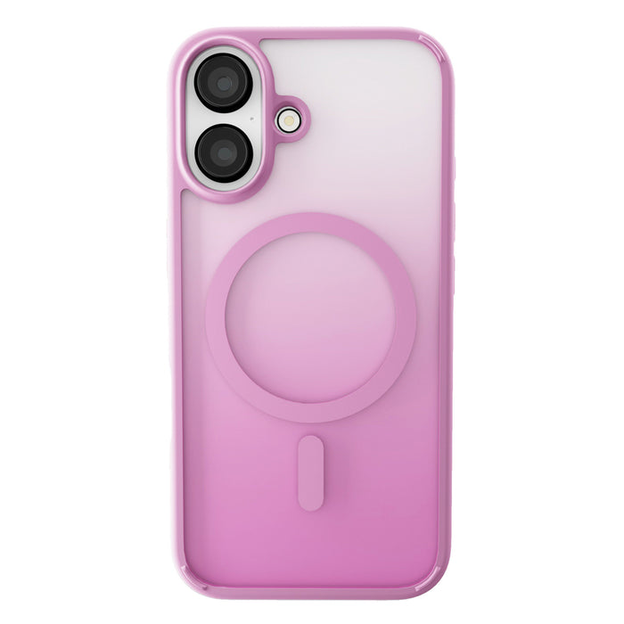 Puro Gradient MagSafe Silicone Case for iPhone 16 - Pink