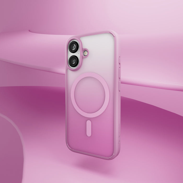 Puro Gradient MagSafe Silicone Case for iPhone 16 - Pink