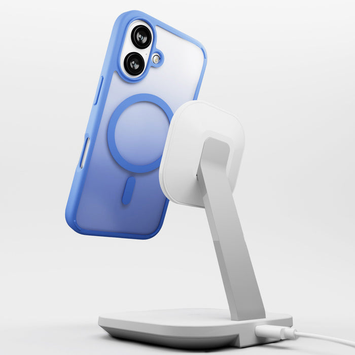 Puro Gradient MagSafe Silicone Case for iPhone 16 - Blue