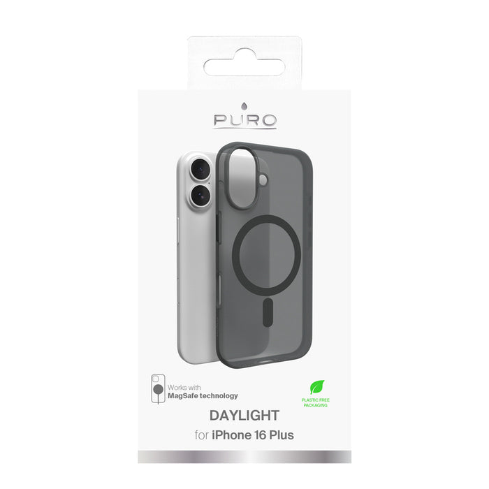 Puro Daylight MagSafe Silicone Case for iPhone 16 - Black