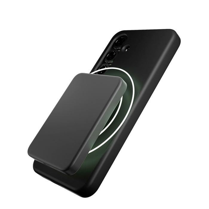 Puro Icon Mag Silicone Case with MagSafe for Samsung Galaxy S25+ - Black