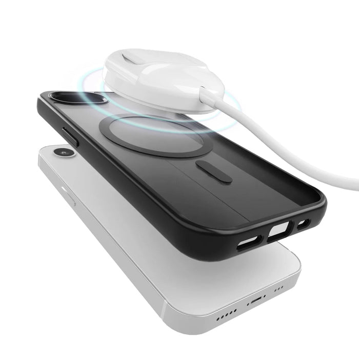 Puro Gradient MagSafe Silicone Case for iPhone 16e/17e - Black