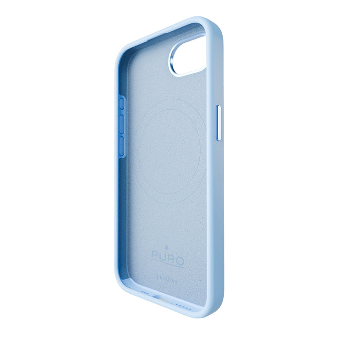 Puro Icon Mag Pro MagSafe Silicone Case for iPhone 16e/17e - Blue