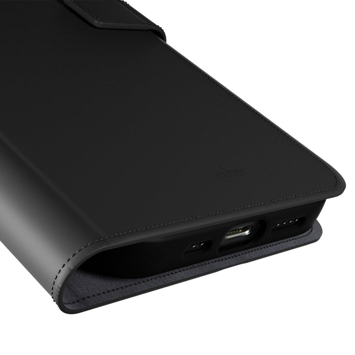 Puro Booklet Case with Flip and Wallet for iPhone 16e/17e - Black