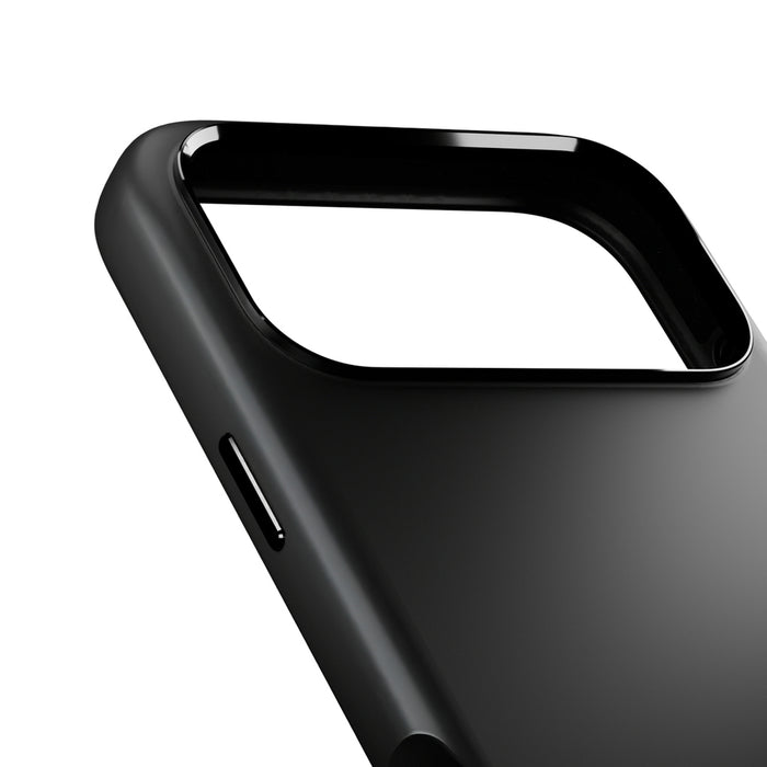 Puro Icon Mag Pro Liquid Silicone Case for iPhone 17 Pro, MagSafe Compatible, with Camera Protection and Aluminum Buttons - Black