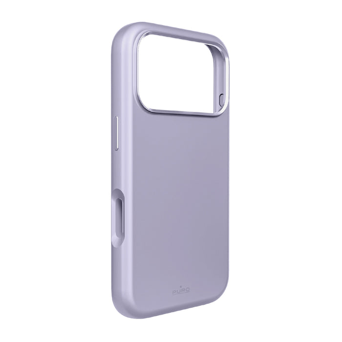 Puro Icon Mag Pro Liquid Silicone Case for iPhone 17 Pro, MagSafe Compatible, with Camera Protection and Aluminum Buttons - Pink