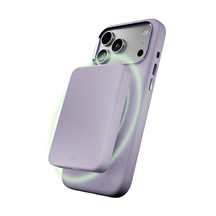 Puro Icon Mag Pro Liquid Silicone Case for iPhone 17 Pro, MagSafe Compatible, with Camera Protection and Aluminum Buttons - Pink