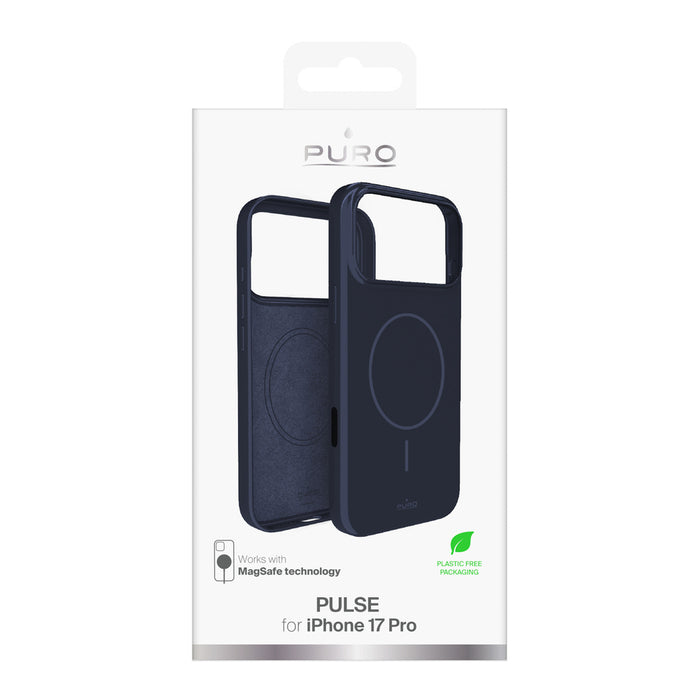 Puro Pulse iPhone 17 Pro Polycarbonate Protective Case - Dark Blue