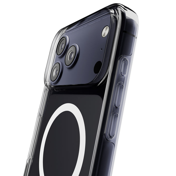 Puro Impact Clear D3O TPU+PC Case Compatible with MagSafe for iPhone 17 Pro Max - Transparent