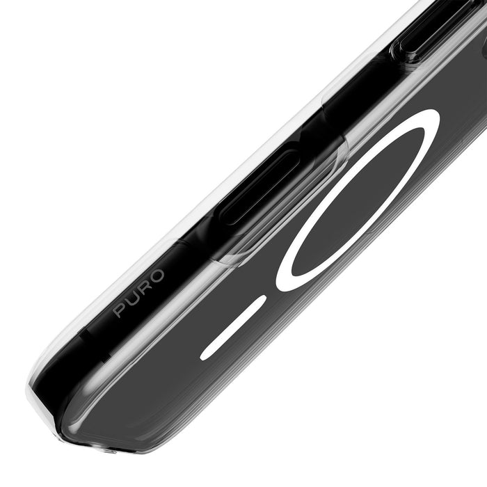 Puro Impact Clear D3O TPU+PC MagSafe Compatible Case for iPhone 17 - Transparent