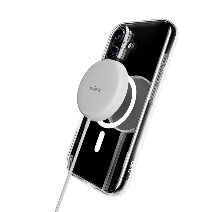 Puro Impact Clear D3O TPU+PC MagSafe Compatible Case for iPhone 17 - Transparent