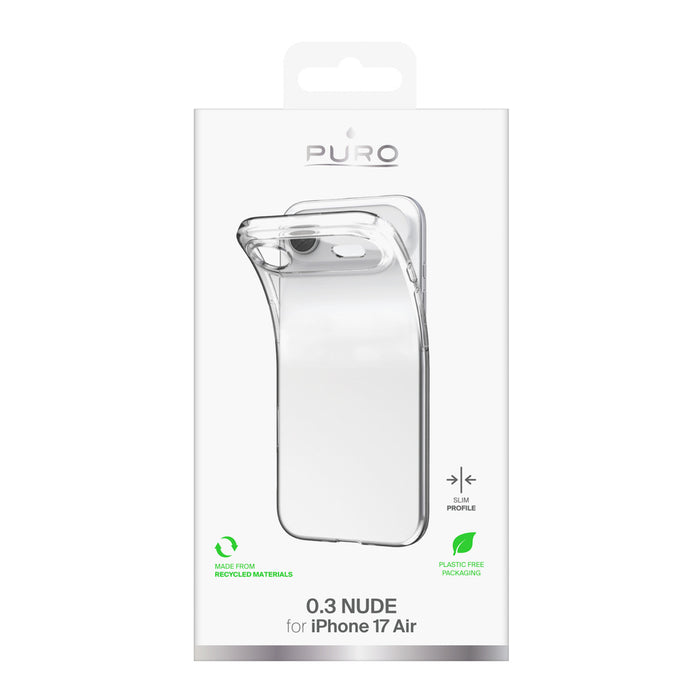 Puro 0.3 Nude Ultra-Slim TPU Case for iPhone 17 Air - Transparent