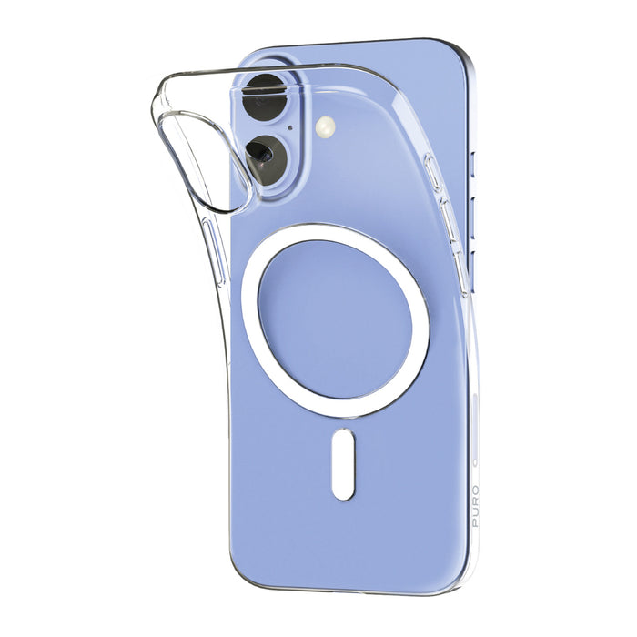 Puro 0.3 MAG Ultra-Slim TPU Case Compatible with MagSafe for iPhone 17 - Transparent