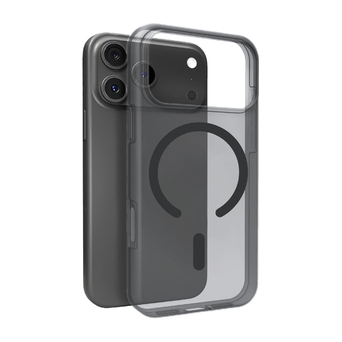 Puro Daylight Magsafe Compatible Silicone Case for iPhone 17 Pro Max - Translucent Black