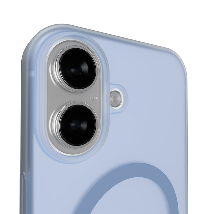 Puro Daylight Magsafe Compatible Silicone Case for iPhone 17 - Translucent Blue