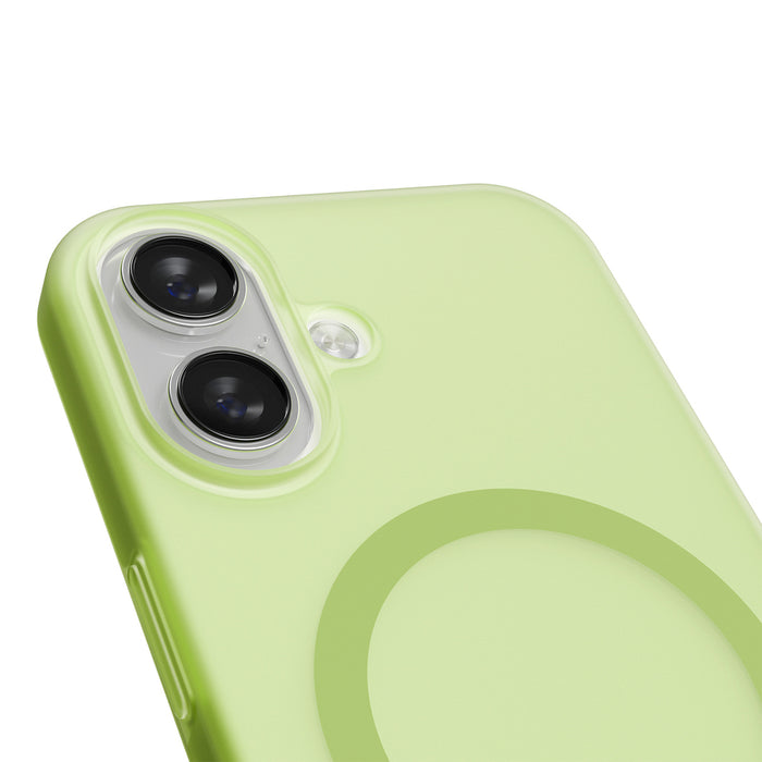 Puro Daylight Magsafe Compatible Silicone Case for iPhone 17 - Translucent Green