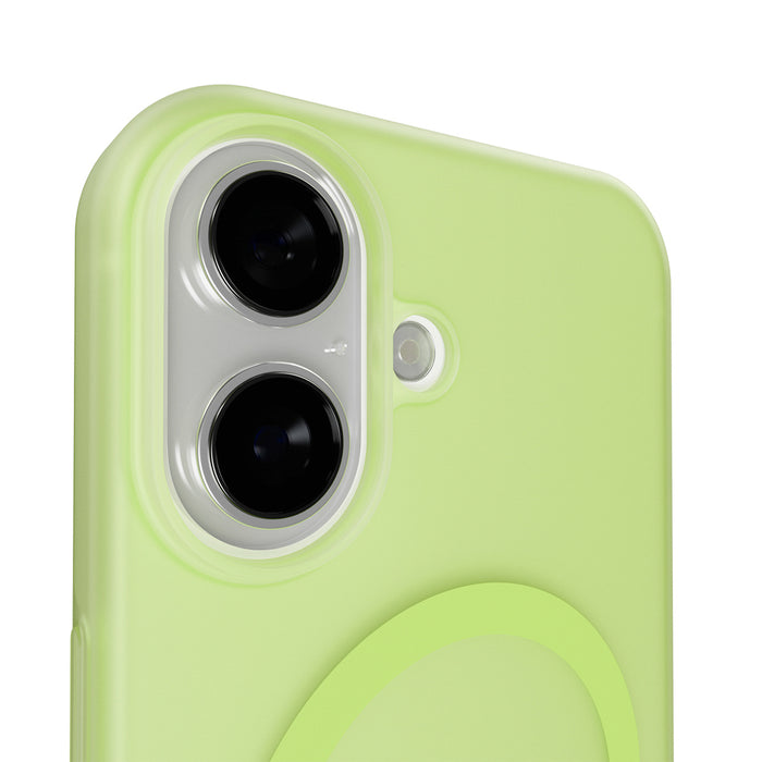Puro Daylight Magsafe Compatible Silicone Case for iPhone 17 - Translucent Green