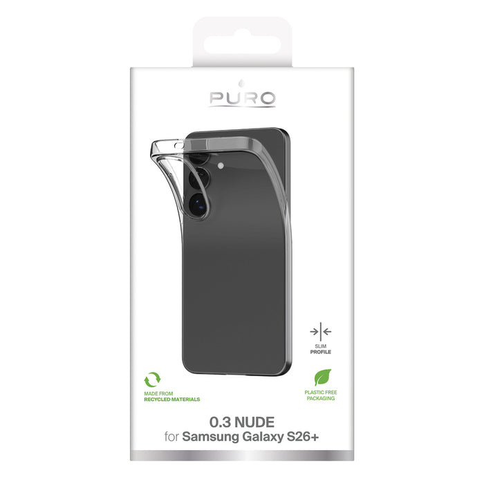 Puro Ultra-Slim 0.3 NUDE Protective Case for Samsung Galaxy S26 Plus - Transparent