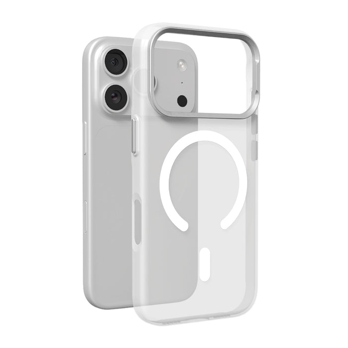 Puro Lightfeel iPhone 17 Pro Case Compatible with MagSafe - Transparent and White