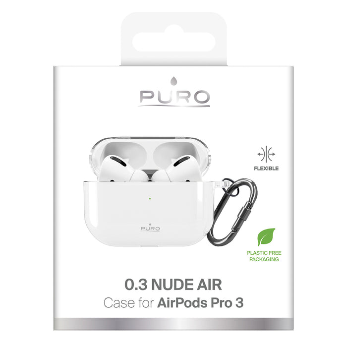 Puro 0.3 Nude Case for AirPods Pro 3 - Transparent